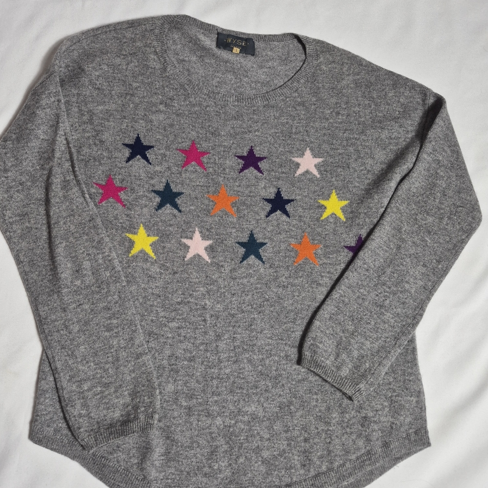 WIZE premium quality cashemire from UK S/M WITH STAR Pattern
